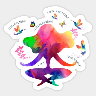 I am Gratitude, Abundance, Love, Enough Sticker